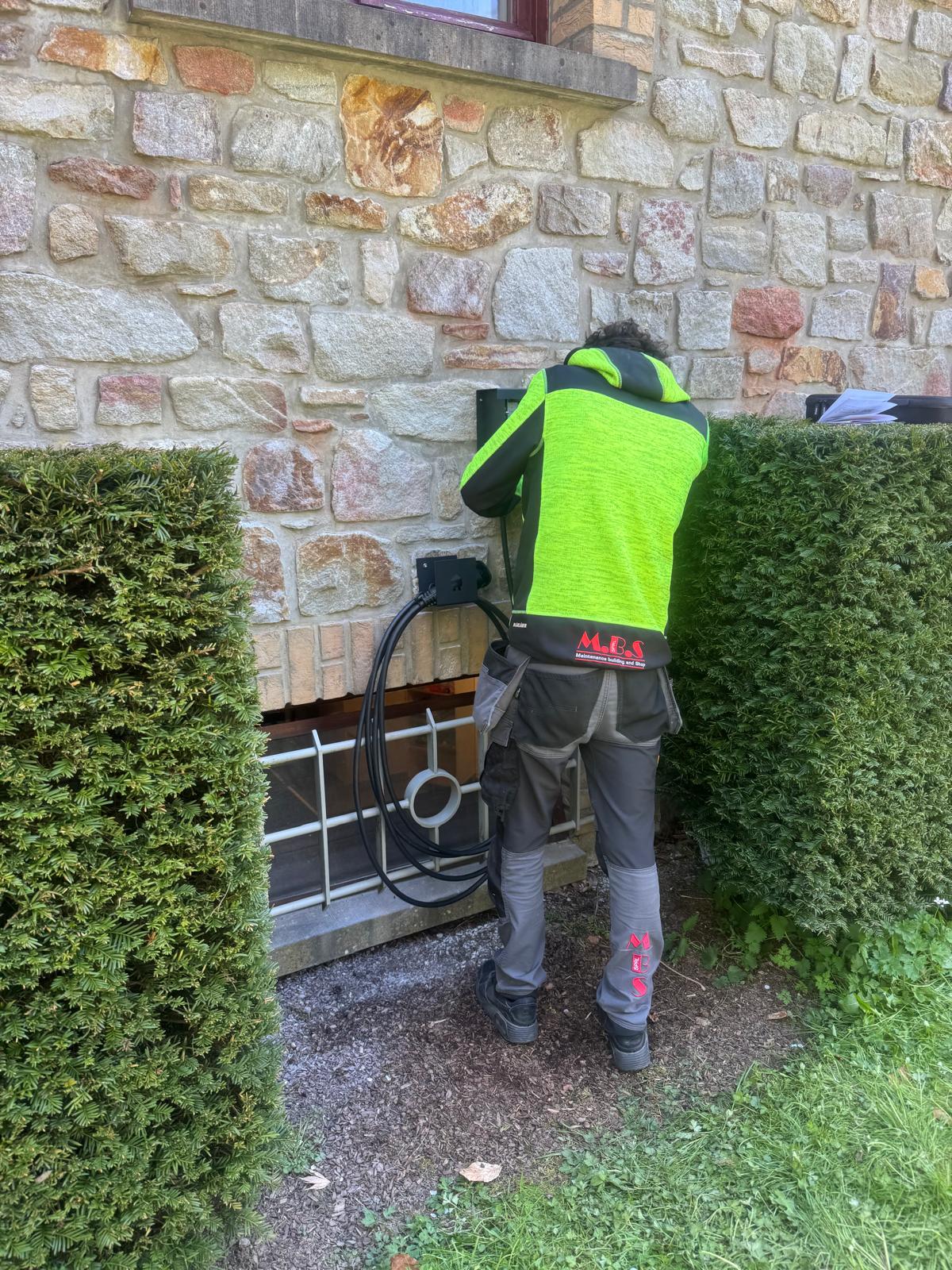 Installation électrique associée à la borne Smappee